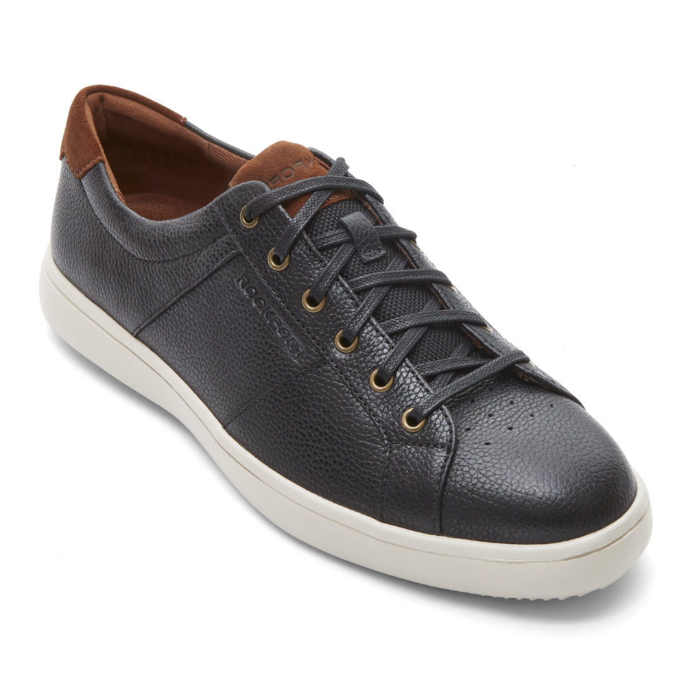 Zapatillas Rockport Hombre Mexico - Jarvis Lace-To-Toe Negros - AUMJF4326